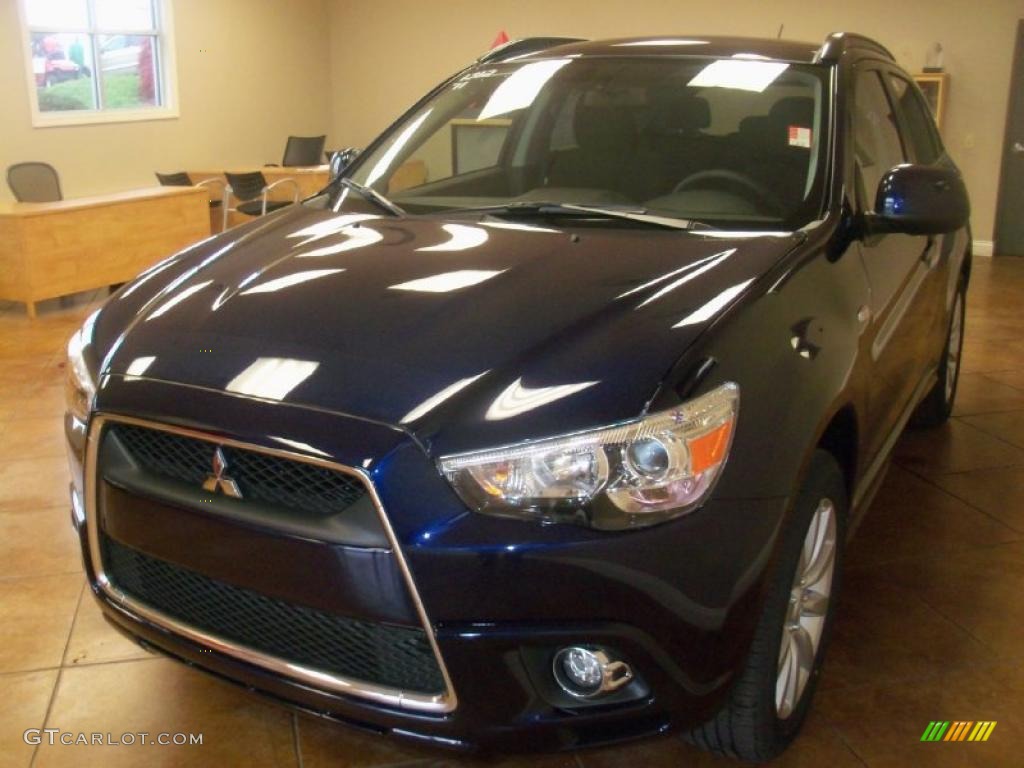2011 Outlander Sport SE 4WD - Cosmic Blue Metallic / Black photo #1