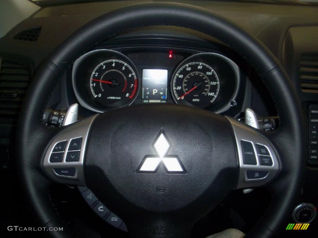 2011 Outlander Sport SE 4WD - Cosmic Blue Metallic / Black photo #8