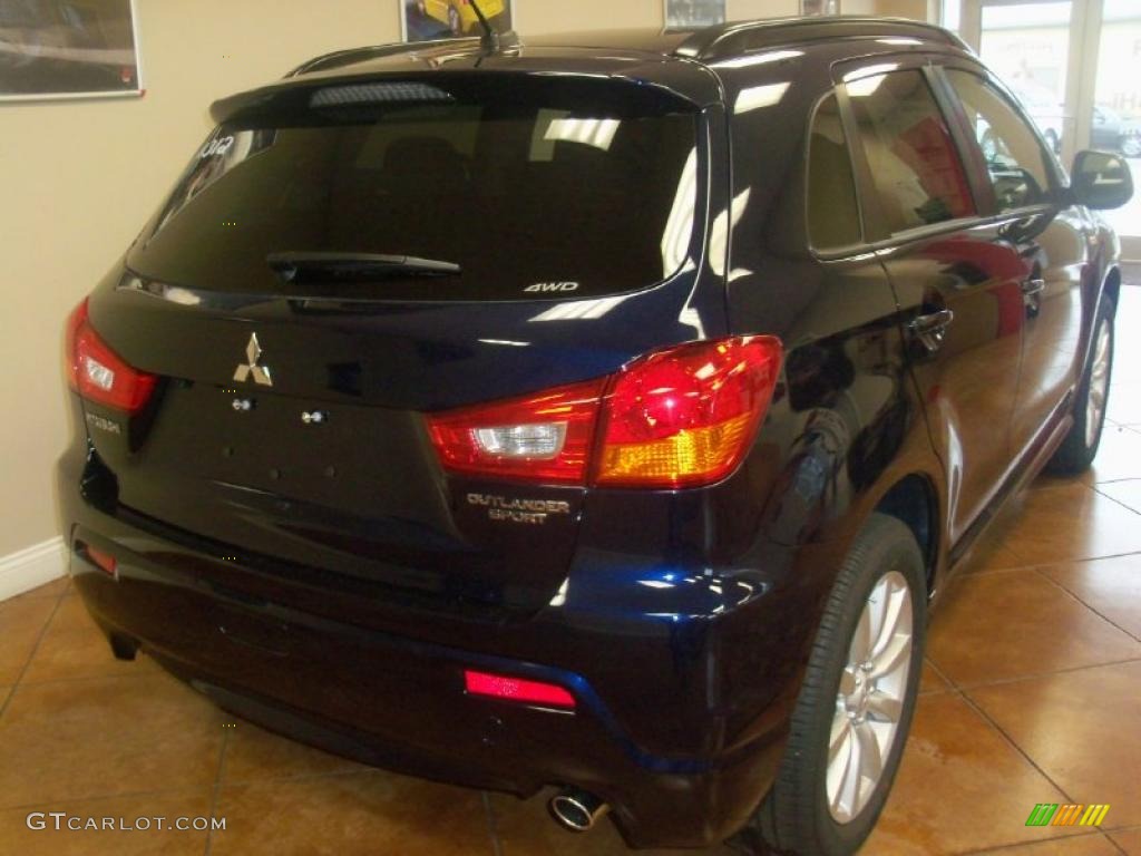 2011 Outlander Sport SE 4WD - Cosmic Blue Metallic / Black photo #16