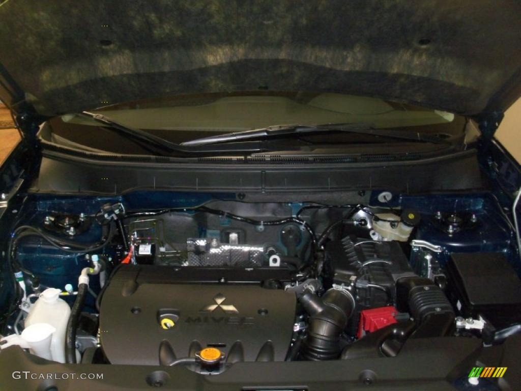 2011 Outlander Sport SE 4WD - Cosmic Blue Metallic / Black photo #21
