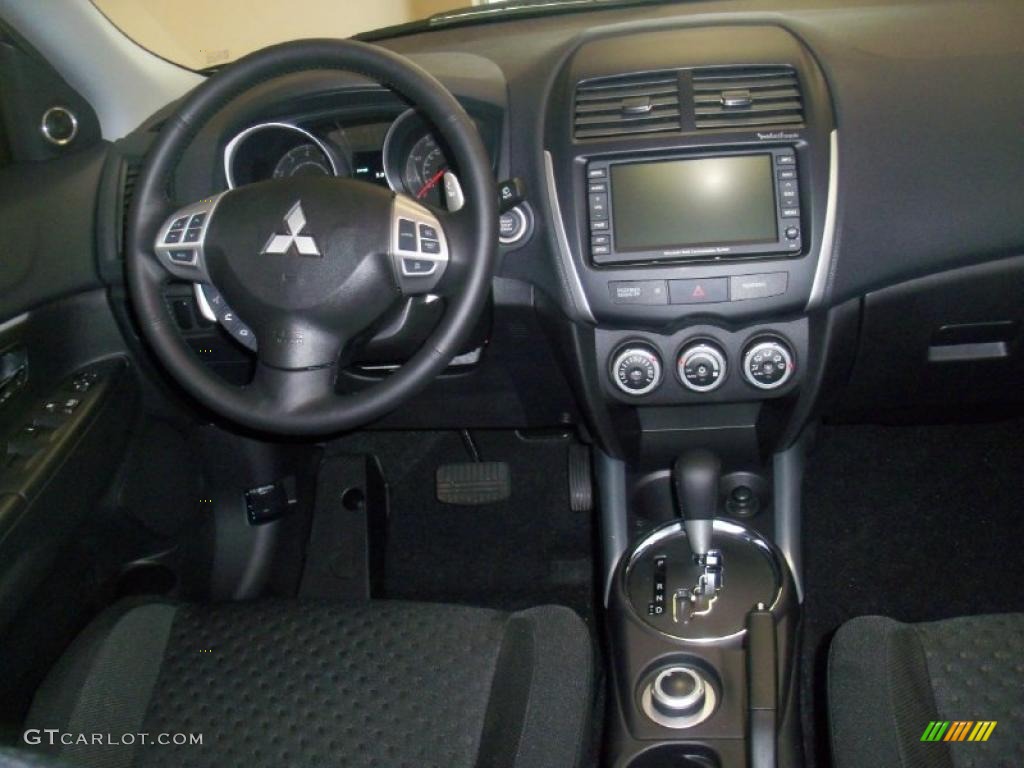 2011 Outlander Sport SE 4WD - Cosmic Blue Metallic / Black photo #33