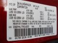 PRH: Inferno Red Crystal Pearl 2007 Dodge Grand Caravan SXT Color Code