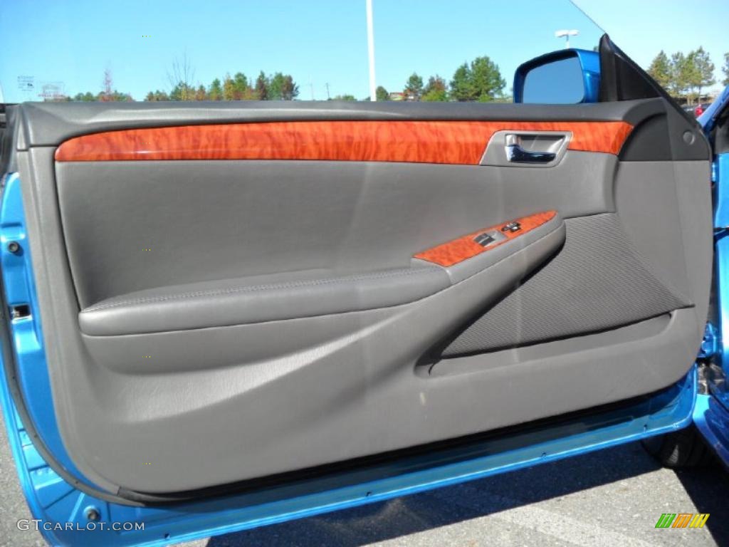 2007 Toyota Solara SLE V6 Convertible Dark Charcoal Door Panel Photo #39537321