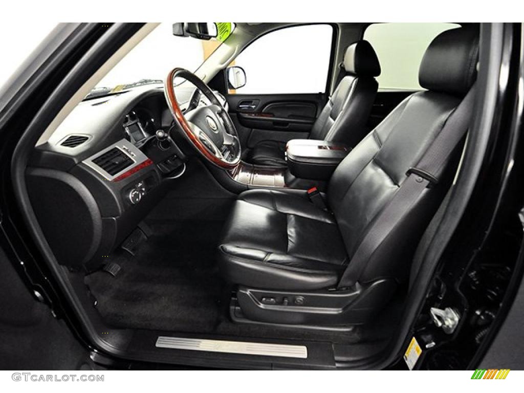 Ebony Interior 2008 Cadillac Escalade ESV AWD Photo #39537649