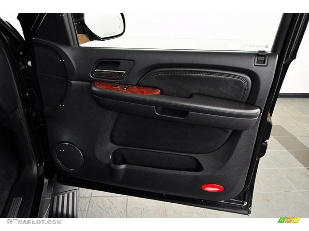 2008 Cadillac Escalade ESV AWD Ebony Door Panel Photo #39537733