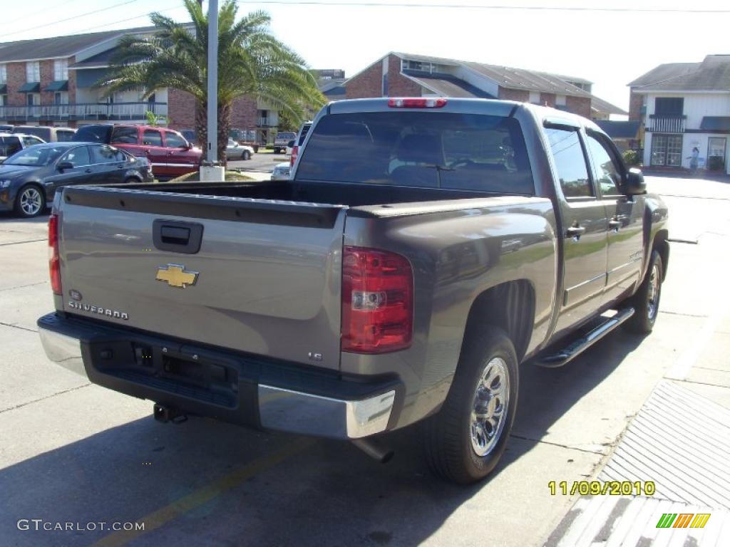 2008 Silverado 1500 LS Crew Cab - Graystone Metallic / Dark Titanium photo #4