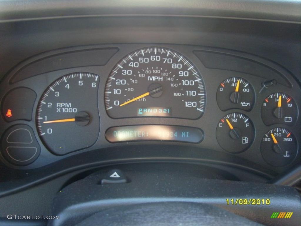 2005 GMC Sierra 1500 Regular Cab Gauges Photo #39540522