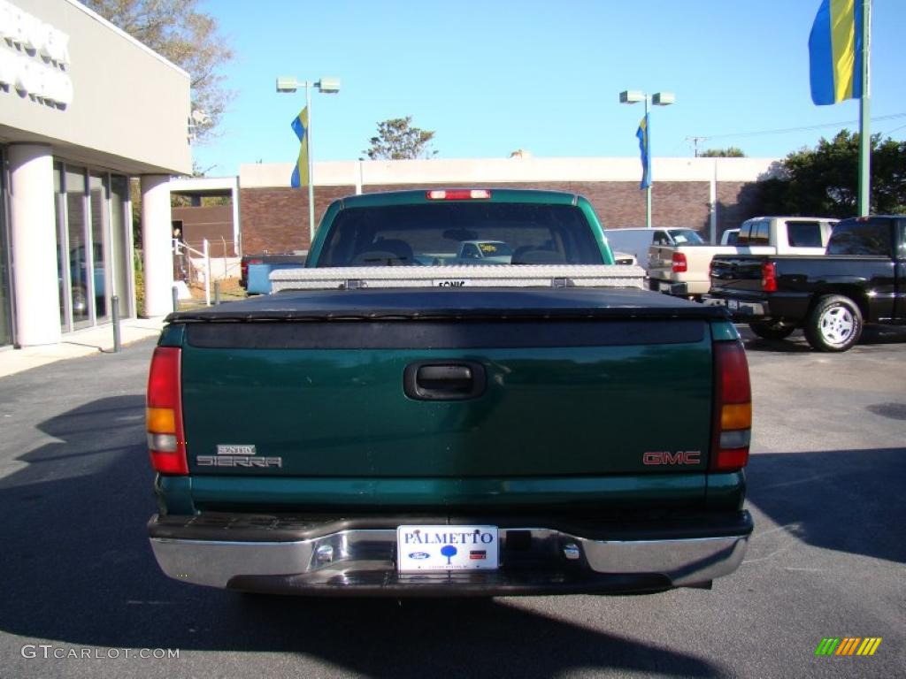 1999 Sierra 1500 SL Extended Cab - Meadow Green Metallic / Oak photo #7