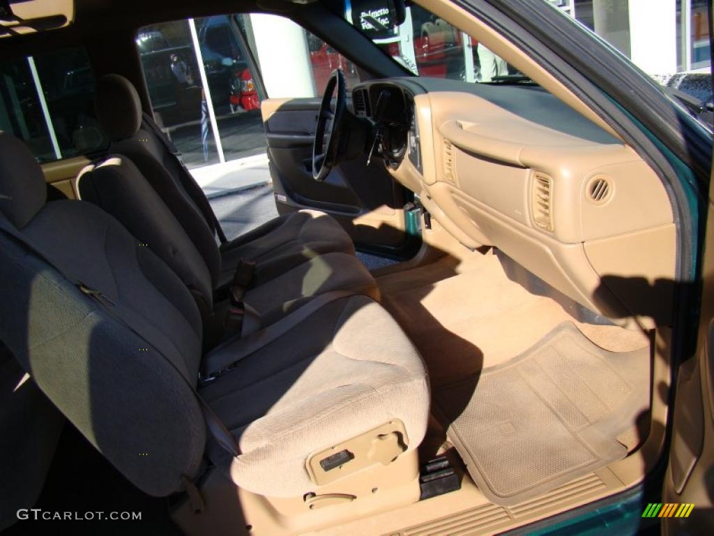 1999 Sierra 1500 SL Extended Cab - Meadow Green Metallic / Oak photo #12