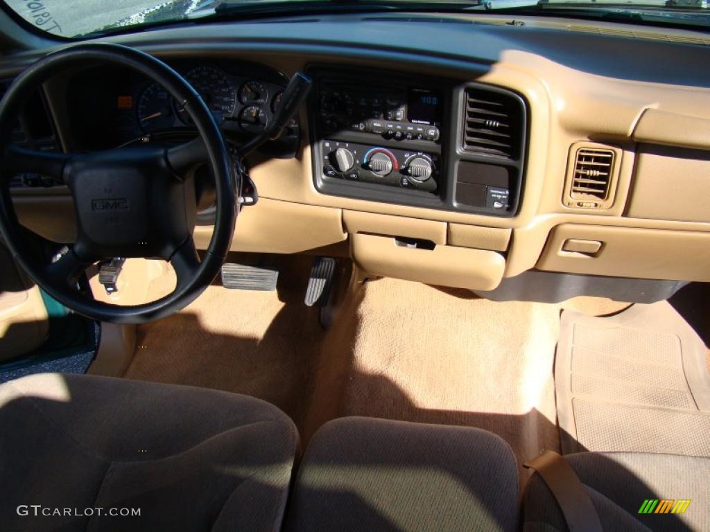 1999 Sierra 1500 SL Extended Cab - Meadow Green Metallic / Oak photo #16