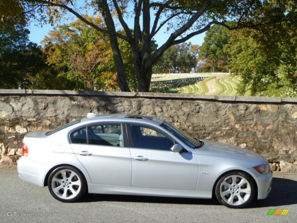 2008 3 Series 335i Sedan - Titanium Silver Metallic / Gray photo #4