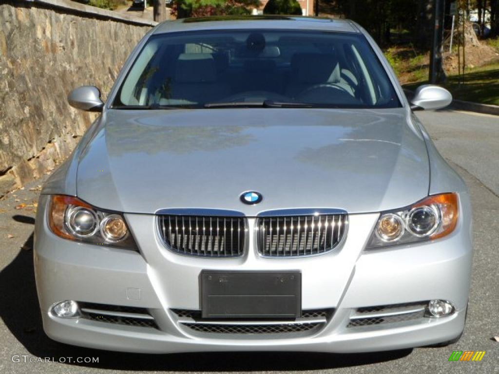 2008 3 Series 335i Sedan - Titanium Silver Metallic / Gray photo #5