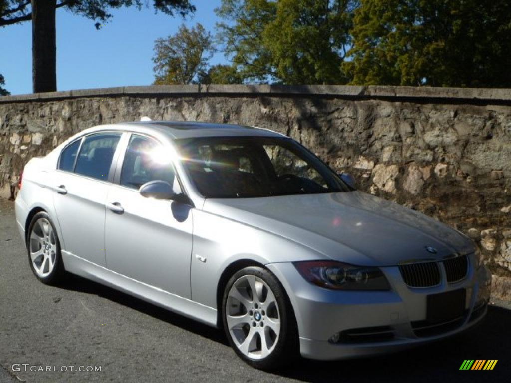 2008 3 Series 335i Sedan - Titanium Silver Metallic / Gray photo #13