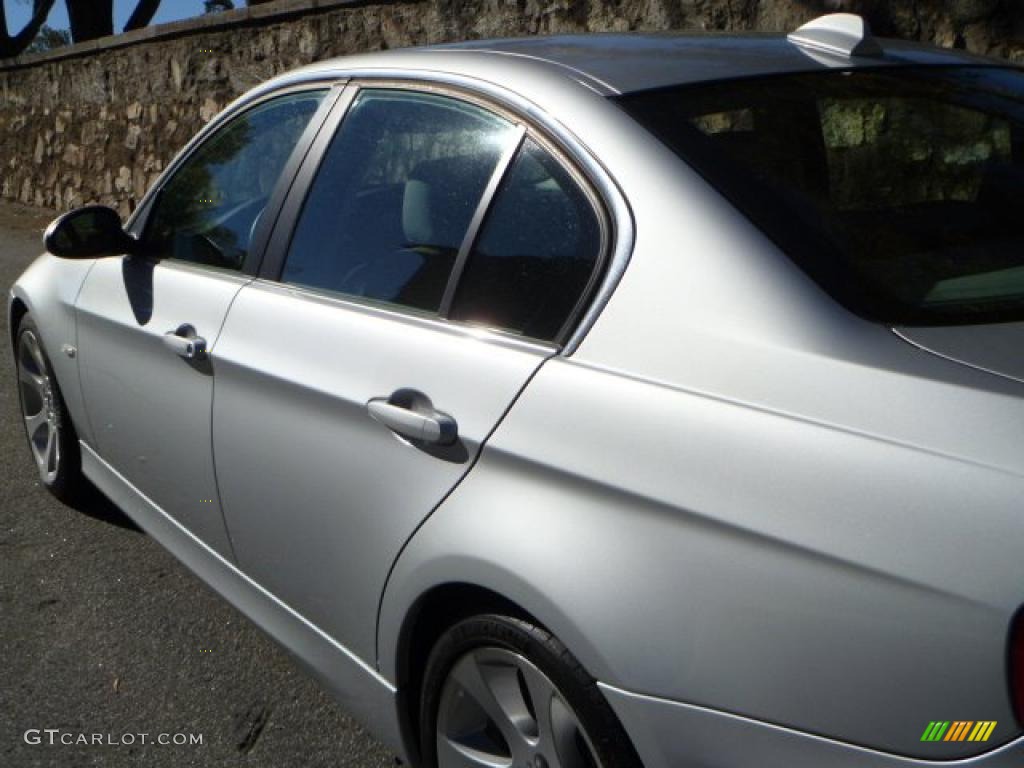 2008 3 Series 335i Sedan - Titanium Silver Metallic / Gray photo #16