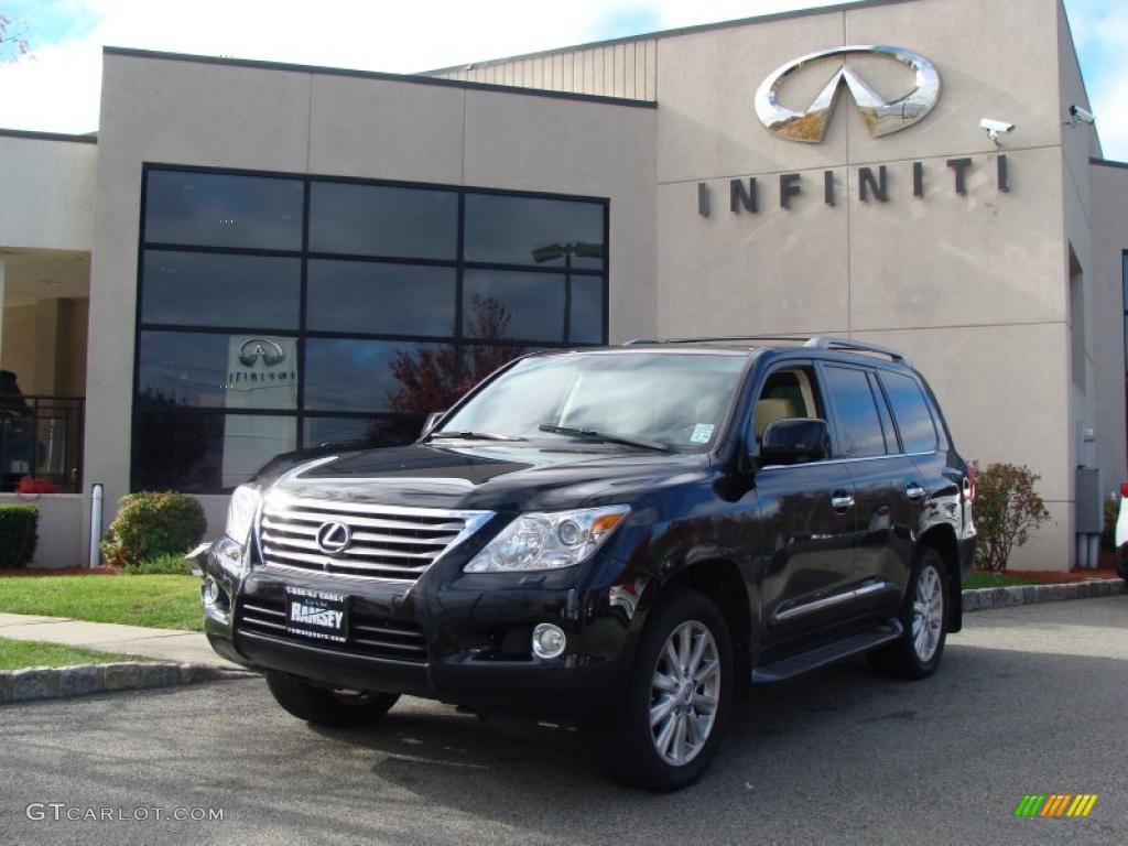 2008 LX 570 - Onyx Black / Cashmere photo #1