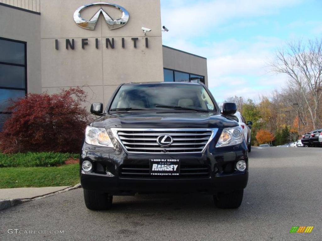 2008 LX 570 - Onyx Black / Cashmere photo #2