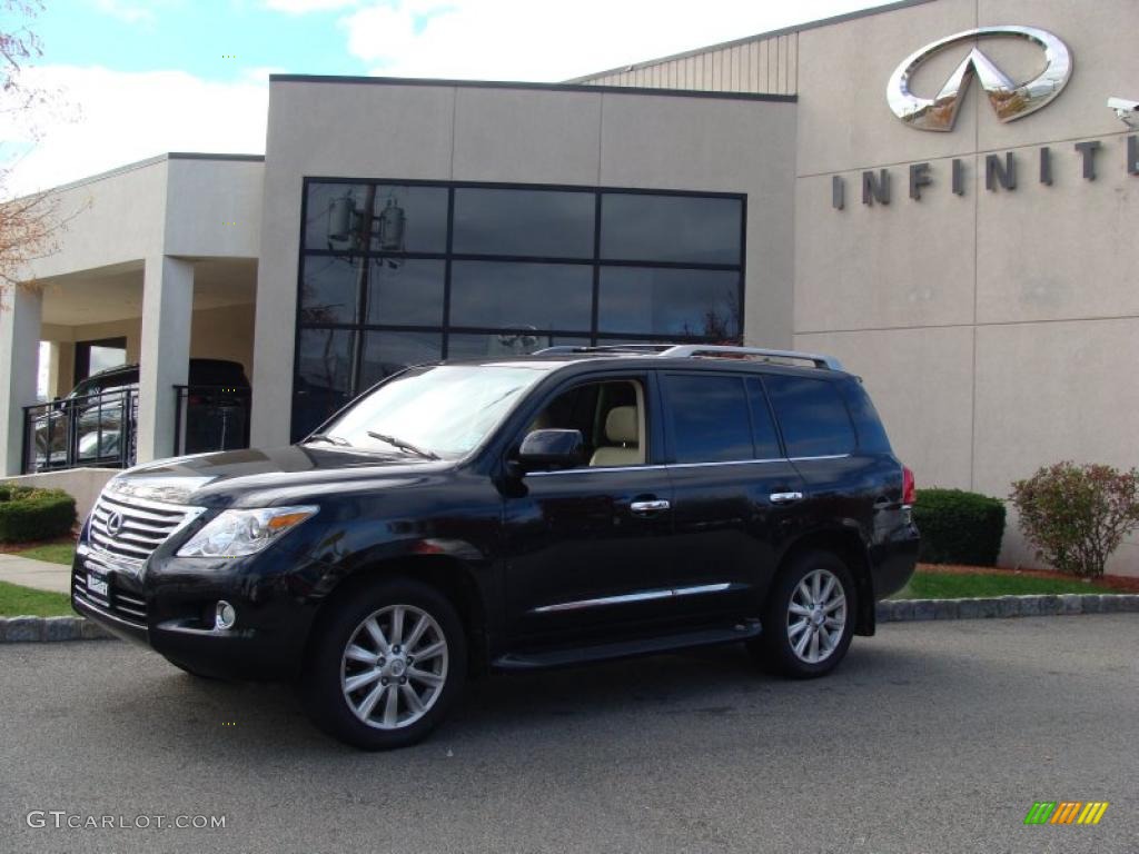 2008 LX 570 - Onyx Black / Cashmere photo #3