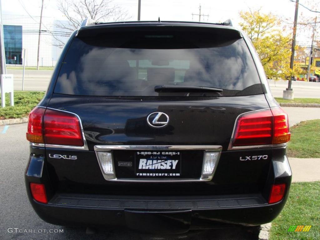 2008 LX 570 - Onyx Black / Cashmere photo #6