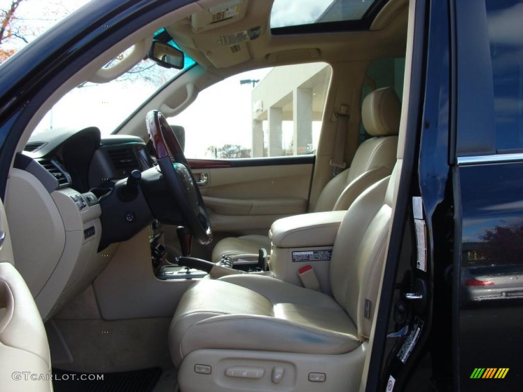 2008 LX 570 - Onyx Black / Cashmere photo #9