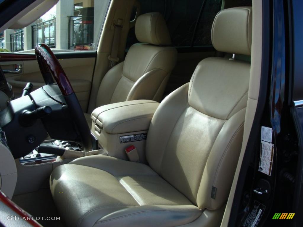 2008 LX 570 - Onyx Black / Cashmere photo #11