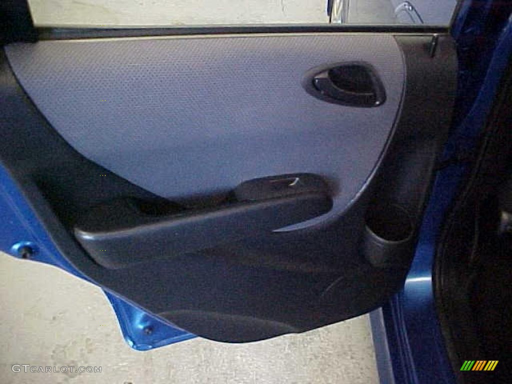 2008 Honda Fit Sport Black/Grey Door Panel Photo #39545866