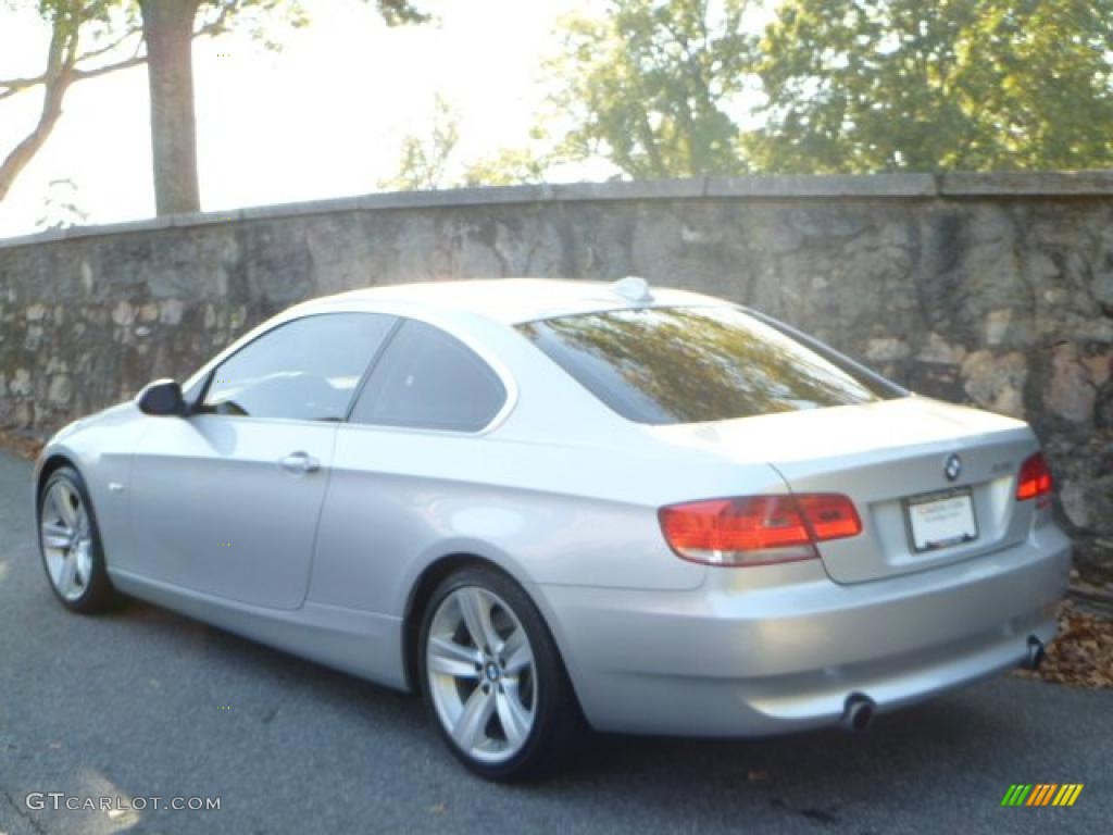 2008 3 Series 335i Coupe - Titanium Silver Metallic / Black photo #14