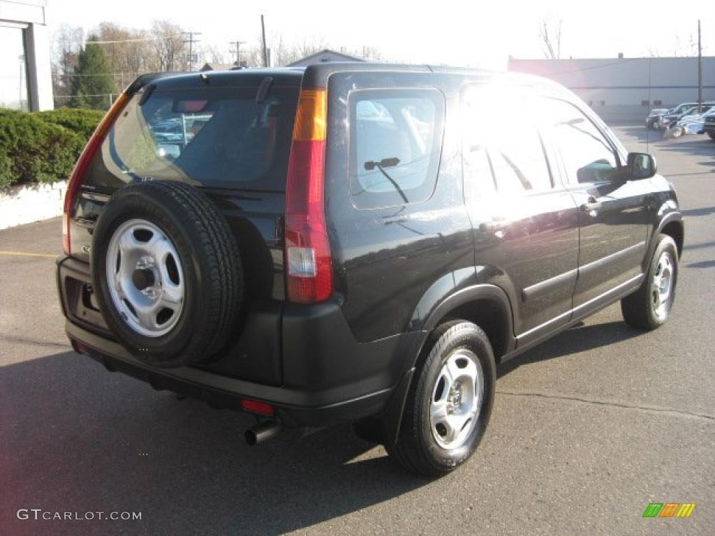 2003 CR-V LX 4WD - Nighthawk Black Pearl / Black photo #7