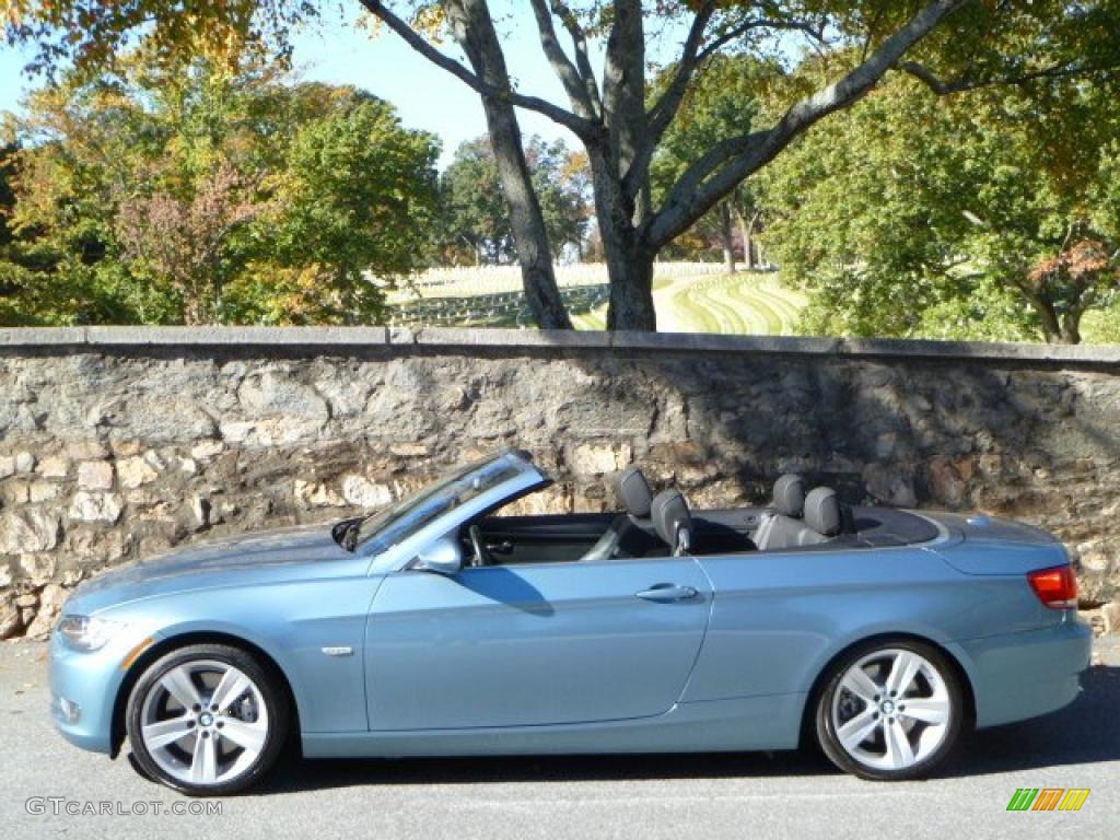 2007 3 Series 335i Convertible - Atlantic Blue Metallic / Black photo #5