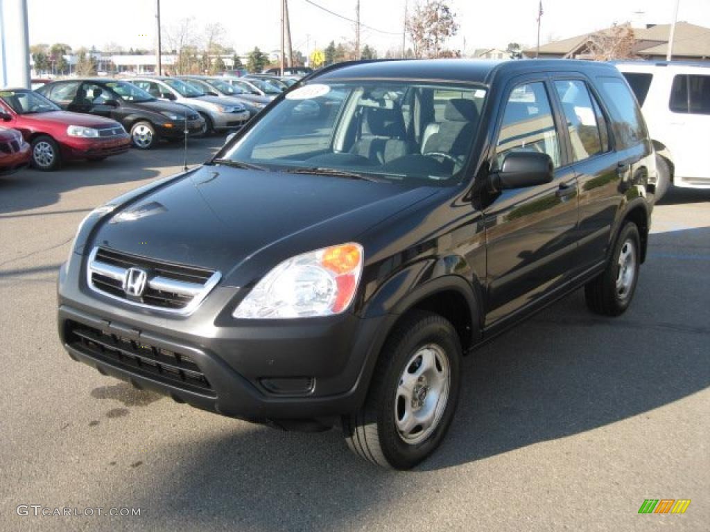 2003 CR-V LX 4WD - Nighthawk Black Pearl / Black photo #11