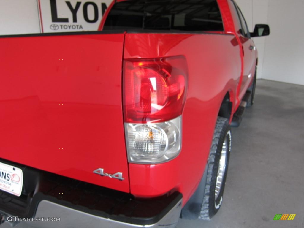 2008 Tundra Double Cab 4x4 - Radiant Red / Graphite Gray photo #6