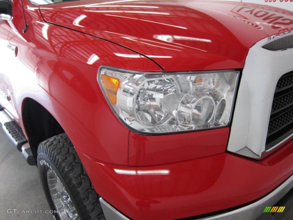 2008 Tundra Double Cab 4x4 - Radiant Red / Graphite Gray photo #8