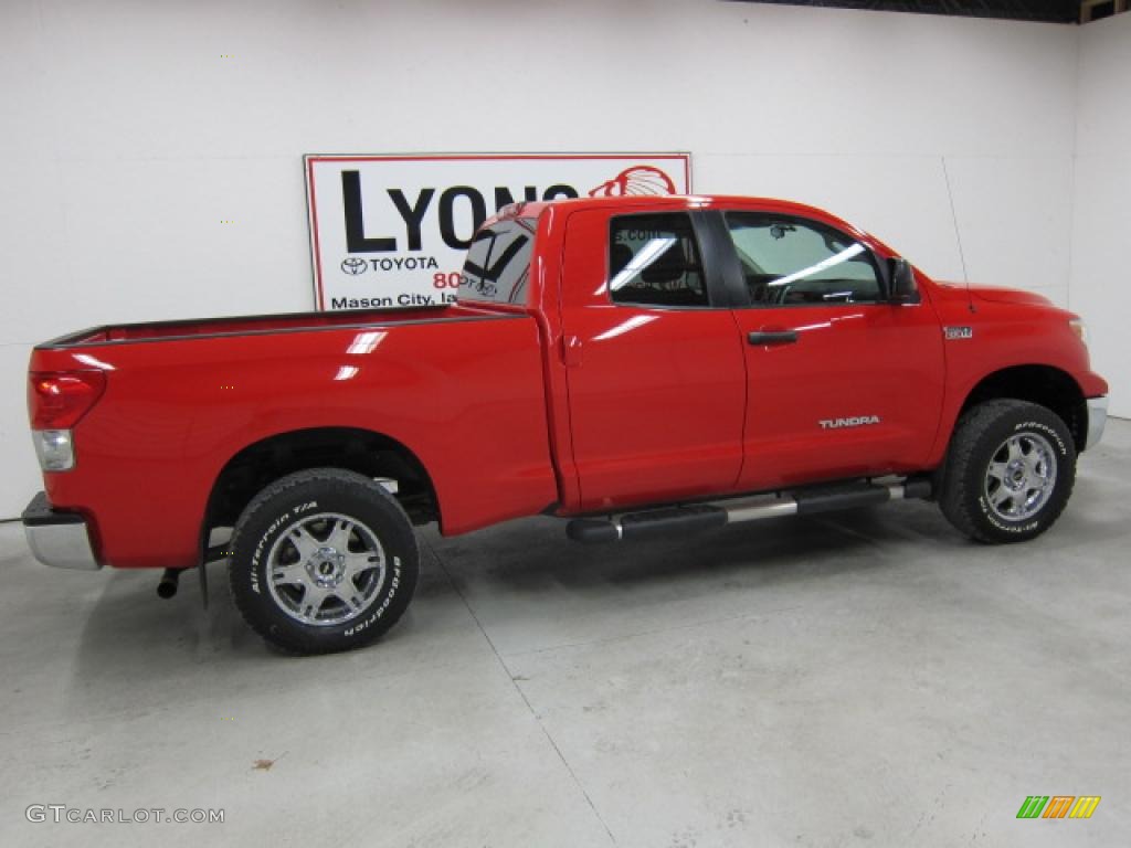 2008 Tundra Double Cab 4x4 - Radiant Red / Graphite Gray photo #18