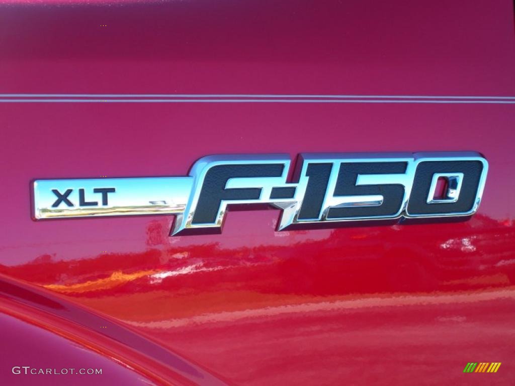 2010 F150 XLT SuperCrew - Red Candy Metallic / Medium Stone photo #4