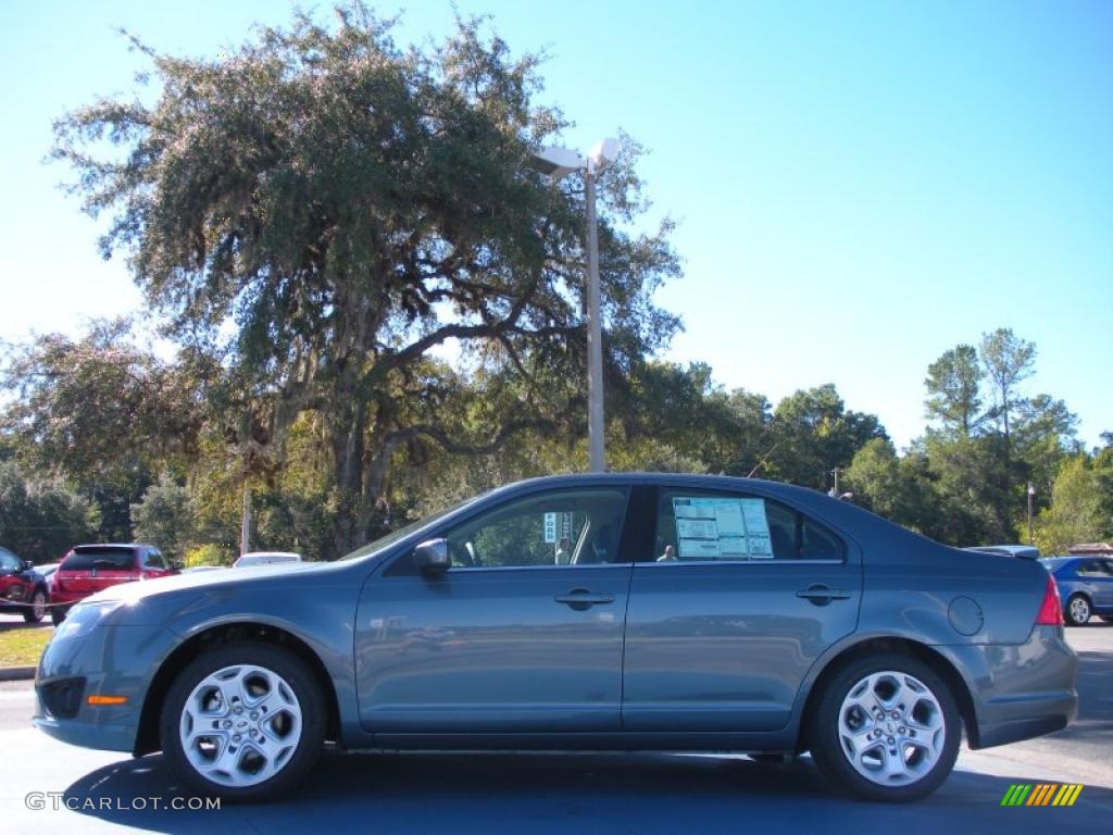 2011 Fusion SE - Steel Blue Metallic / Charcoal Black photo #2