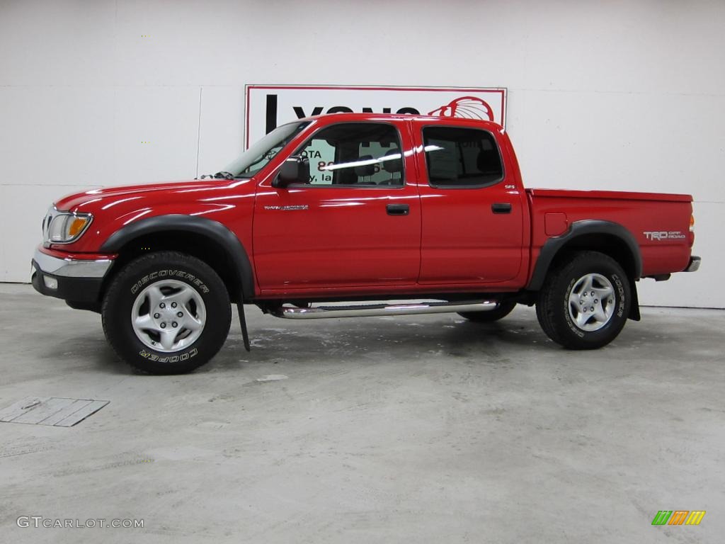 2004 Radiant Red Toyota Tacoma V6 Trd Double Cab 4x4