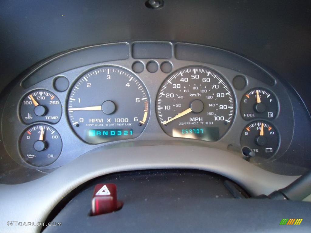 2003 Chevrolet S10 LS Extended Cab Gauges Photo #39551778