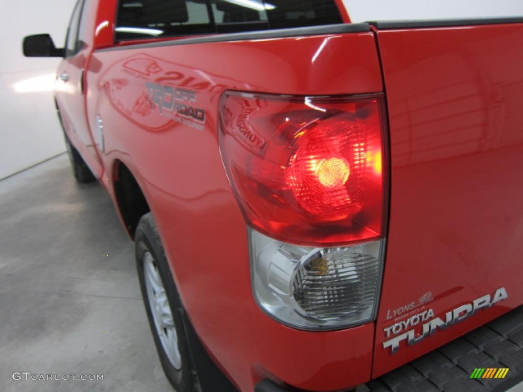 2008 Tundra SR5 TRD Double Cab 4x4 - Radiant Red / Beige photo #10