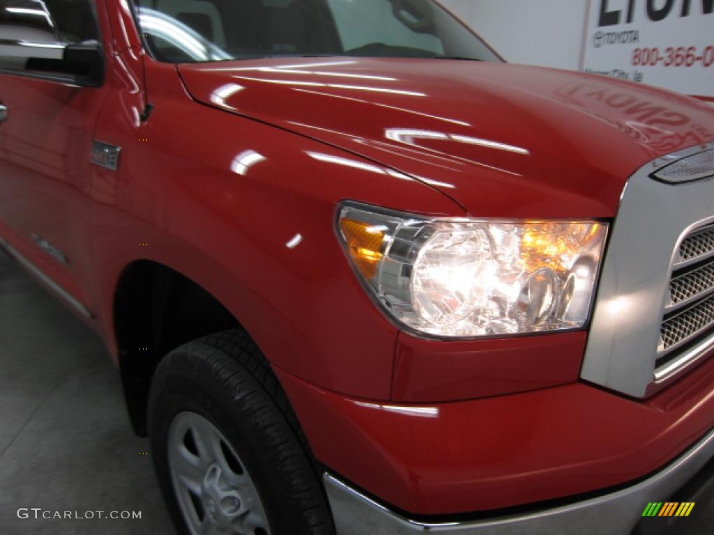 2008 Tundra SR5 TRD Double Cab 4x4 - Radiant Red / Beige photo #14