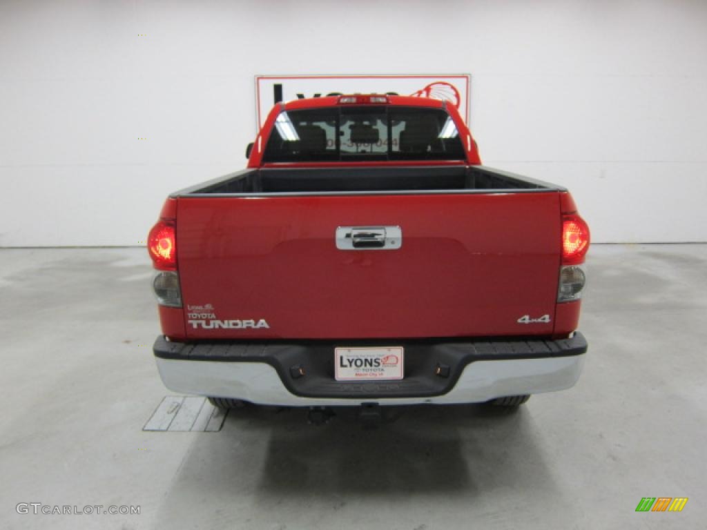 2008 Tundra SR5 TRD Double Cab 4x4 - Radiant Red / Beige photo #16