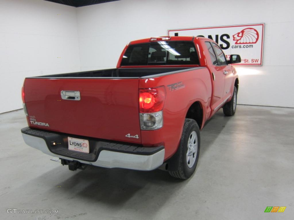 2008 Tundra SR5 TRD Double Cab 4x4 - Radiant Red / Beige photo #17