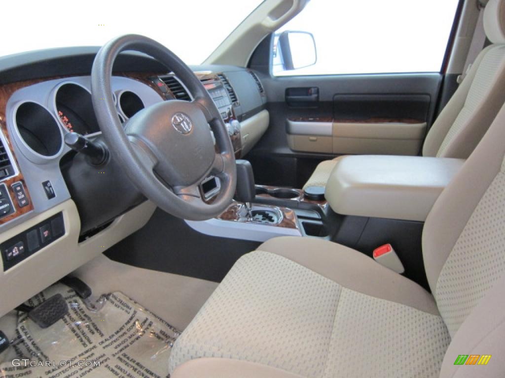 2008 Tundra SR5 TRD Double Cab 4x4 - Radiant Red / Beige photo #37