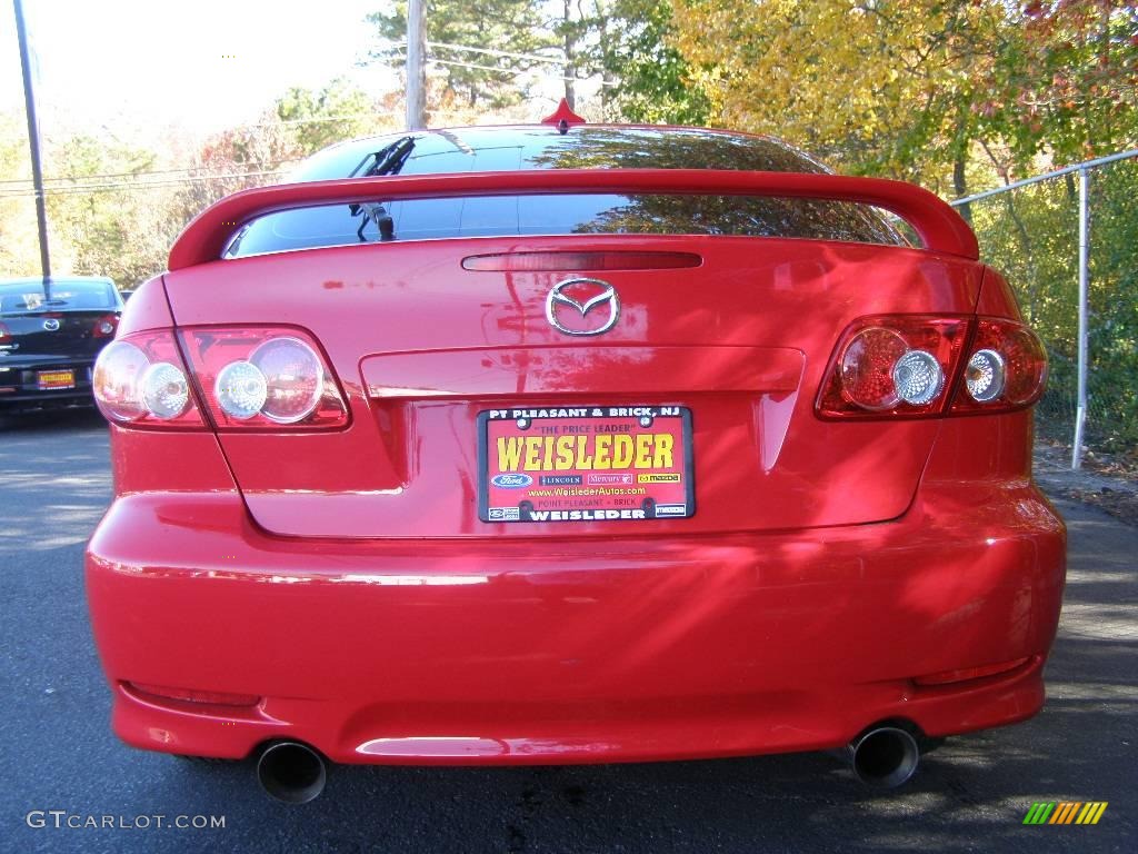 2005 MAZDA6 s Sport Hatchback - Volcanic Red / Black photo #5