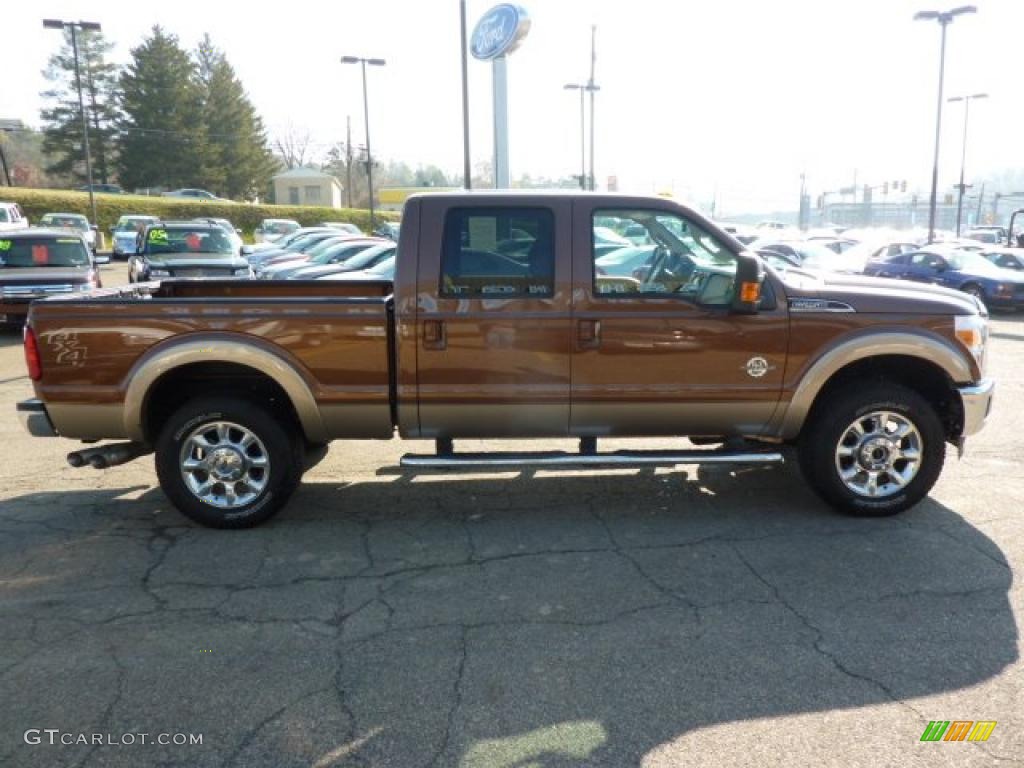 Golden Bronze Metallic 2011 Ford F250 Super Duty Lariat Crew Cab 4x4 Exterior Photo #39552578
