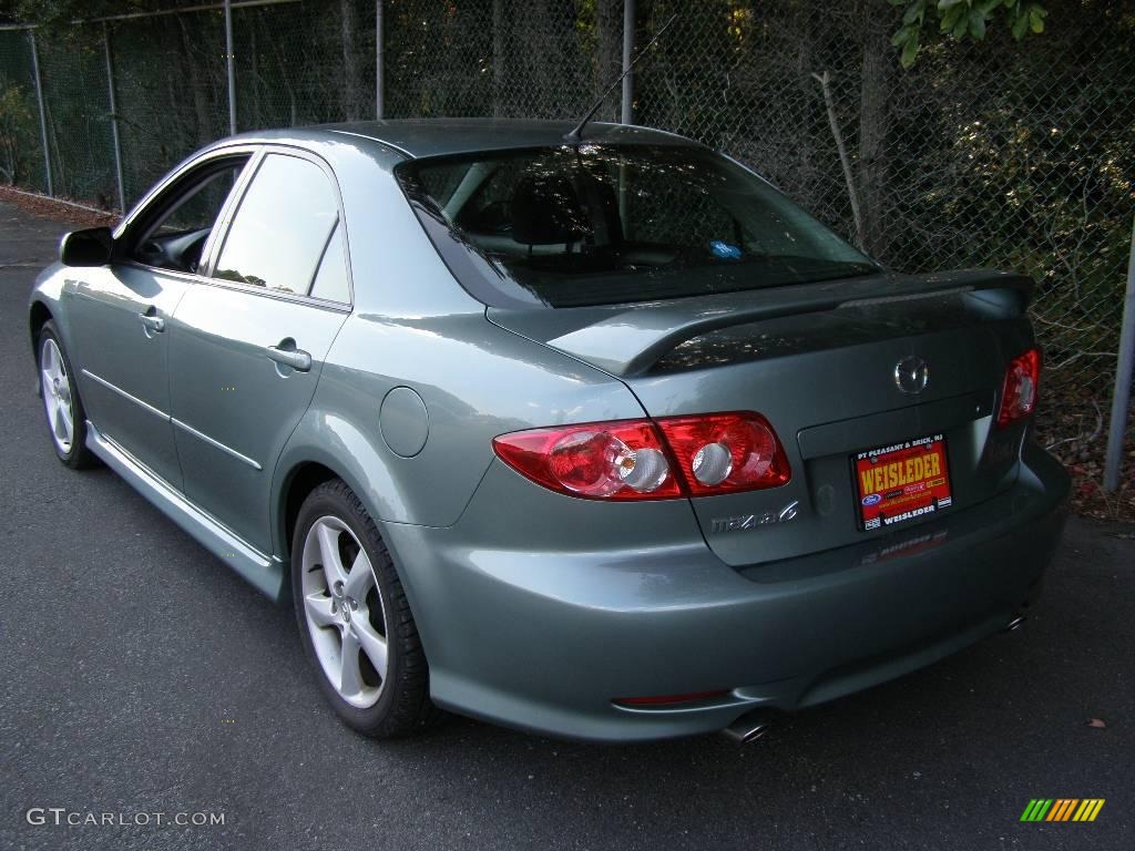 2005 MAZDA6 i Sport Sedan - Sepang Green Metallic / Black photo #4