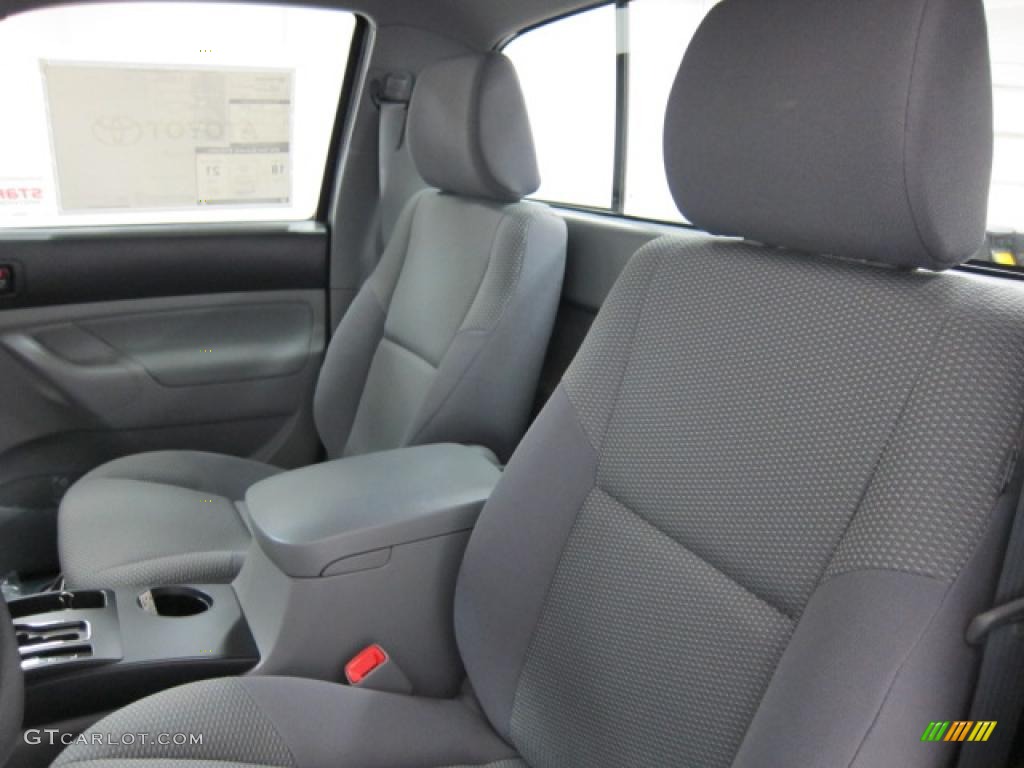 Graphite Gray Interior 2011 Toyota Tacoma Regular Cab 4x4 Photo #39553855
