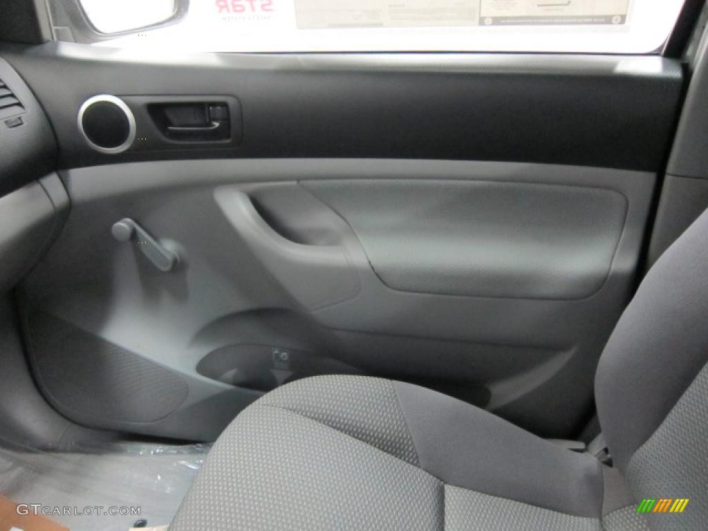 2011 Toyota Tacoma Regular Cab 4x4 Graphite Gray Door Panel Photo #39553883