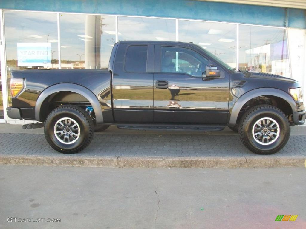 2010 F150 SVT Raptor SuperCab 4x4 - Tuxedo Black / Raptor Black photo #2