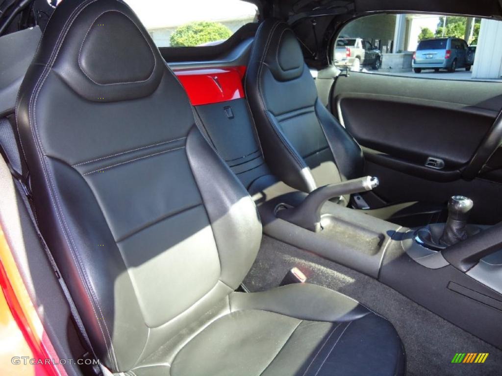 Ebony Interior 2006 Pontiac Solstice Roadster Photo #39554375