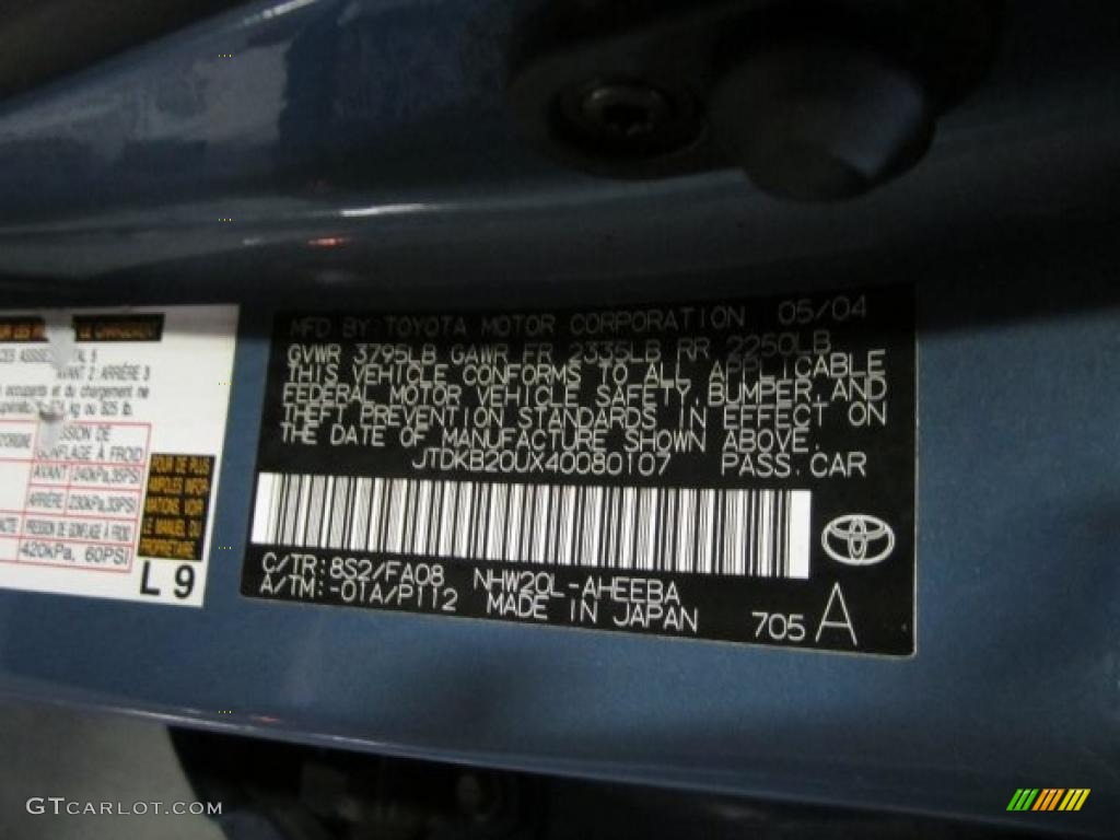 2004 Prius Hybrid - Seaside Pearl / Brown/Ivory photo #10