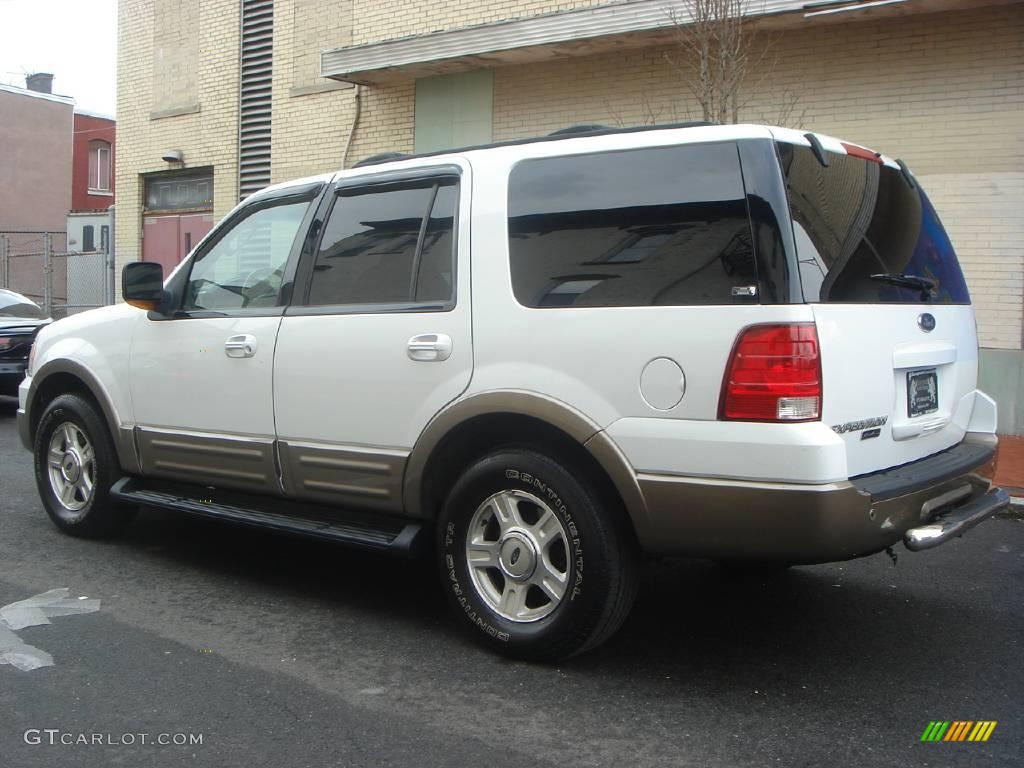 2003 Expedition Eddie Bauer 4x4 - Oxford White / Medium Parchment photo #3